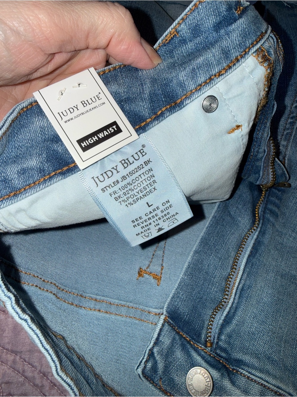 Judy Blue Light Wash High-Rise Rolled Hem Denim Shorts - Picture 11 of 13